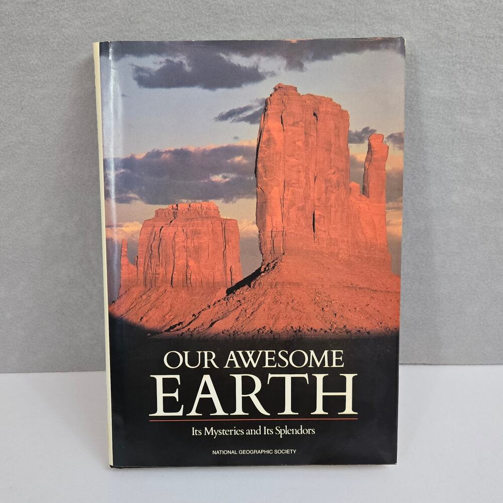 VTG 1986 "Our Awesome Earth" Hardcover Color Photo Book by National Geographic